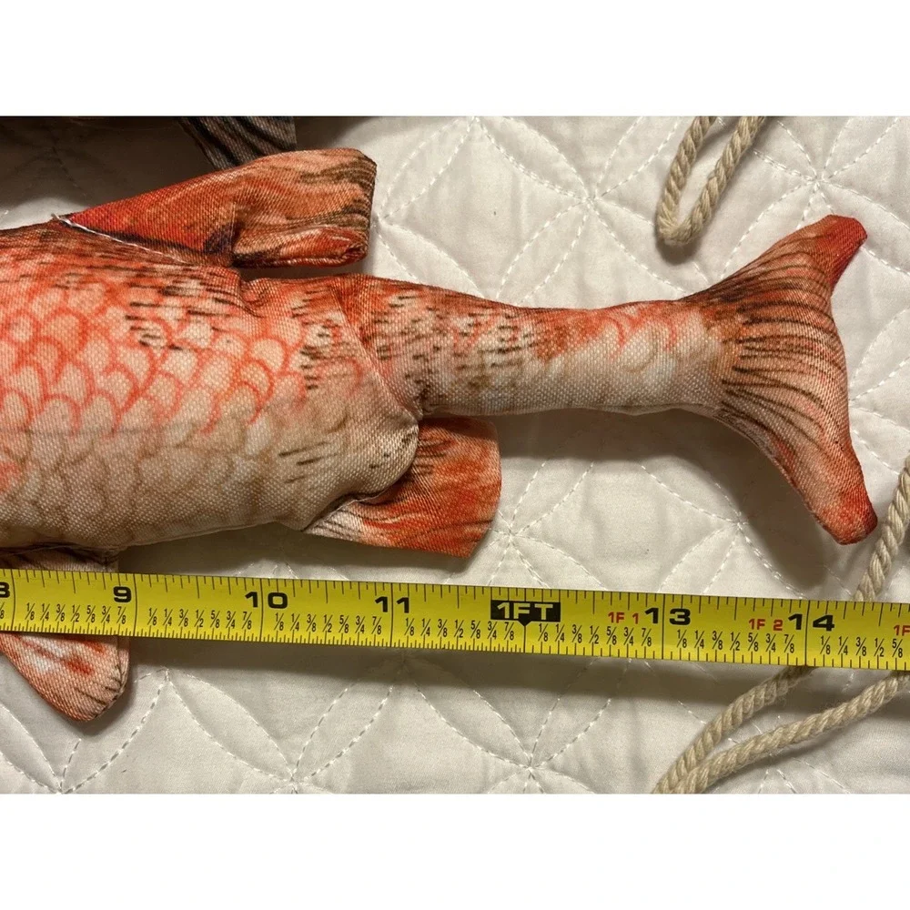 Fish Shape Bedroom Plush Stuffed Toy Home Decor With Rope